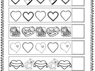 valentine's day cut and paste worksheet