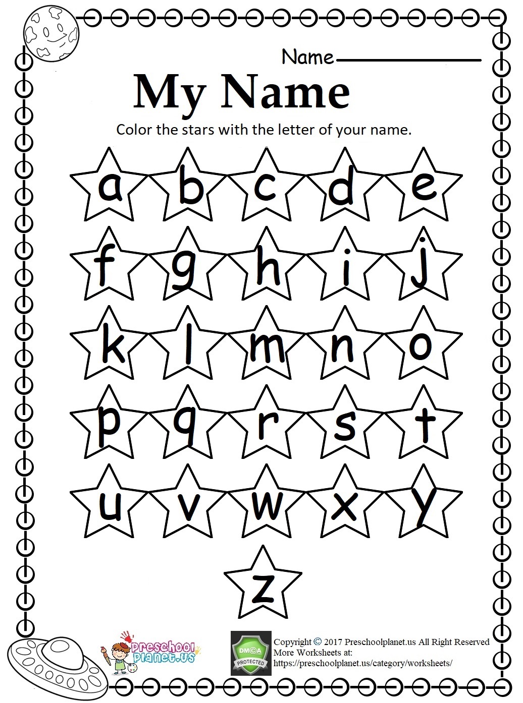Writing My Name Worksheet teachs little kids how to write ...