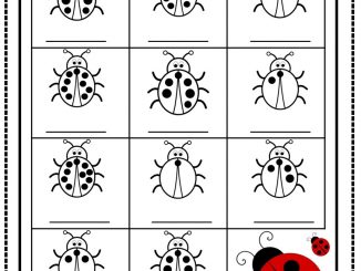 Ladybug Counting Worksheet