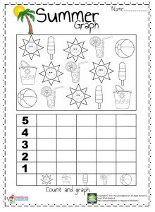 Summer Graph Worksheet – Preschoolplanet