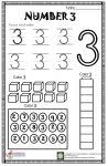 Number 3 Worksheet For Kids – Preschoolplanet