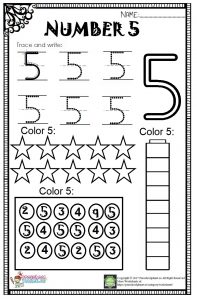 Number 5 Worksheet Pdf – Preschoolplanet