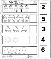 Winter Counting Worksheet – Preschoolplanet