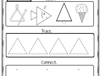 Pencil Trace Worksheet – Preschoolplanet