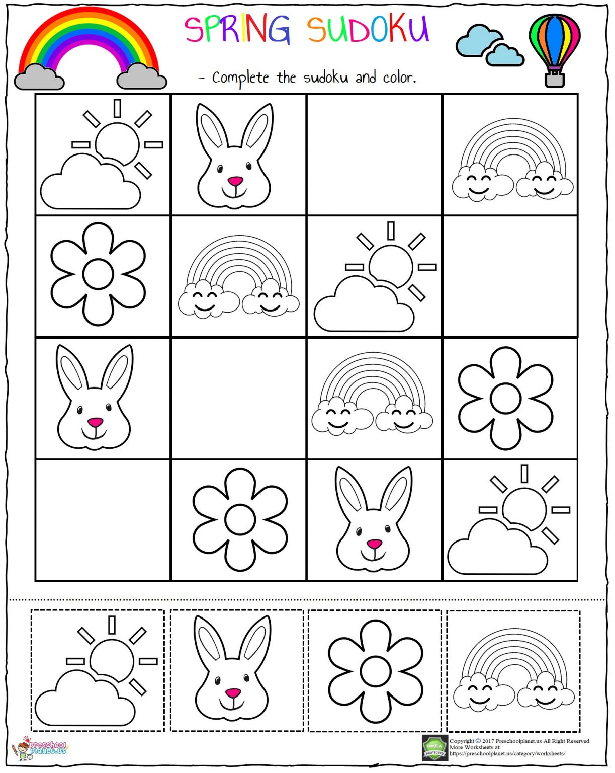 Spring Sudoku Worksheet