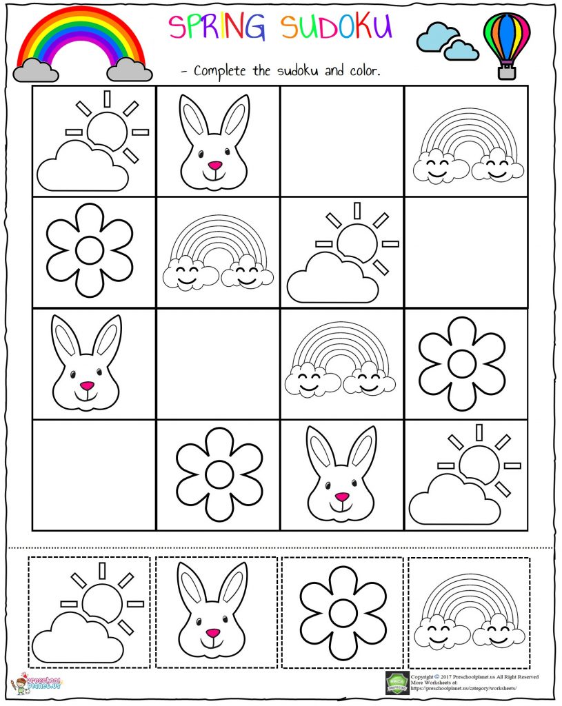 Spring Sudoku Worksheet