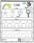 Star Worksheet – Preschoolplanet