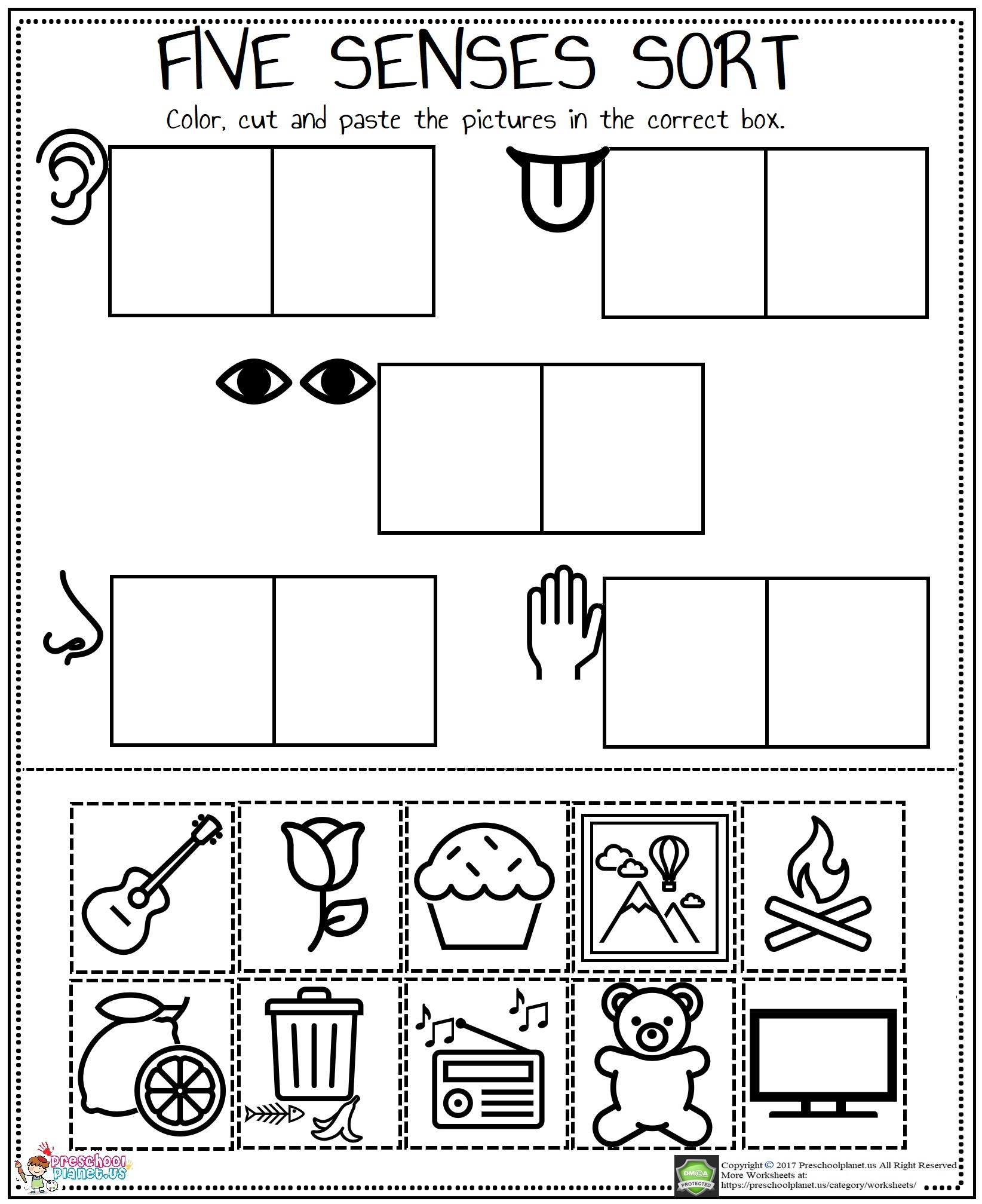 5-senses-match-worksheet-printable-five-senses-worksheet