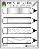 Pencil Trace Worksheet – Preschoolplanet